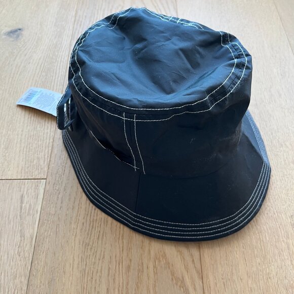 NEW Totes Ribbon Bow Black Rain Hat - Picture 3 of 5